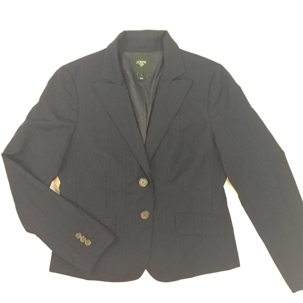 J Crew women black blazer size 8